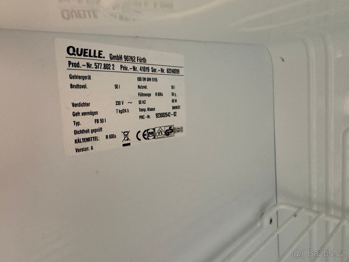 Mrazák Privileg objem 50 litrů - 3