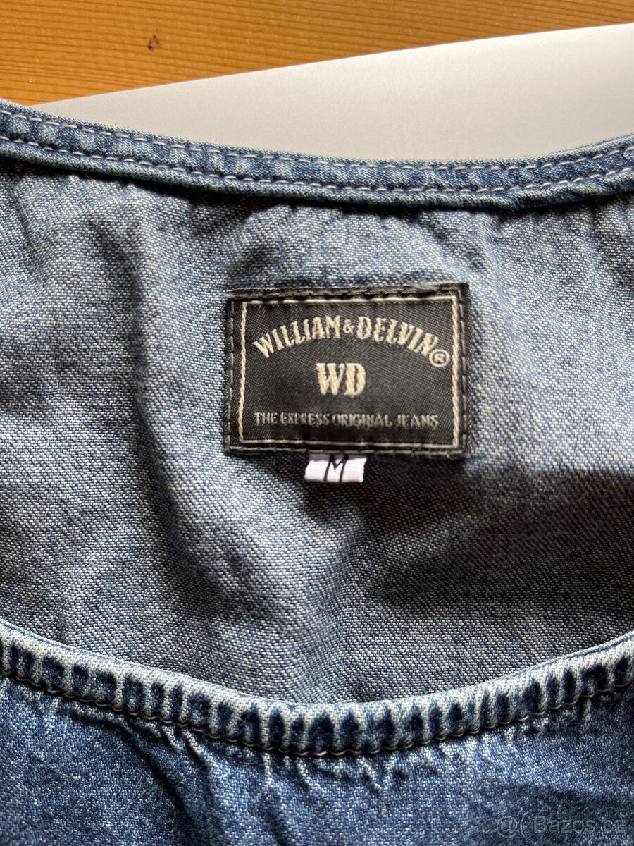 Dívčí džínové šaty William Delvin - velikost "M" - 3