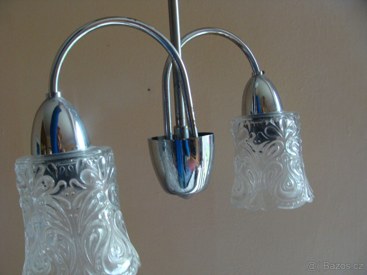 Starý lustr chrom - 3