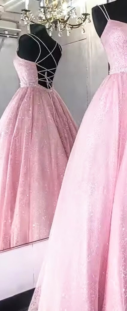 NOVÉ LUXUSNÍ plesové šaty TŘPYTIVÉ RŮŽOVÉ - 3