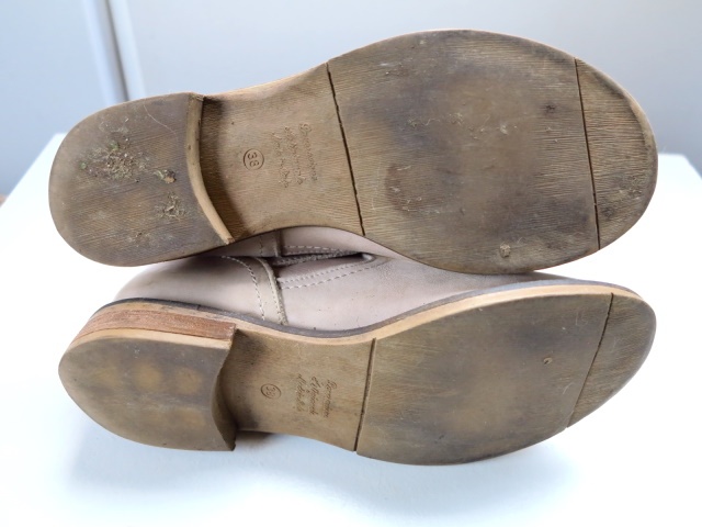 Kožené kotníkové kozačky, v. 37 - 38 - 3