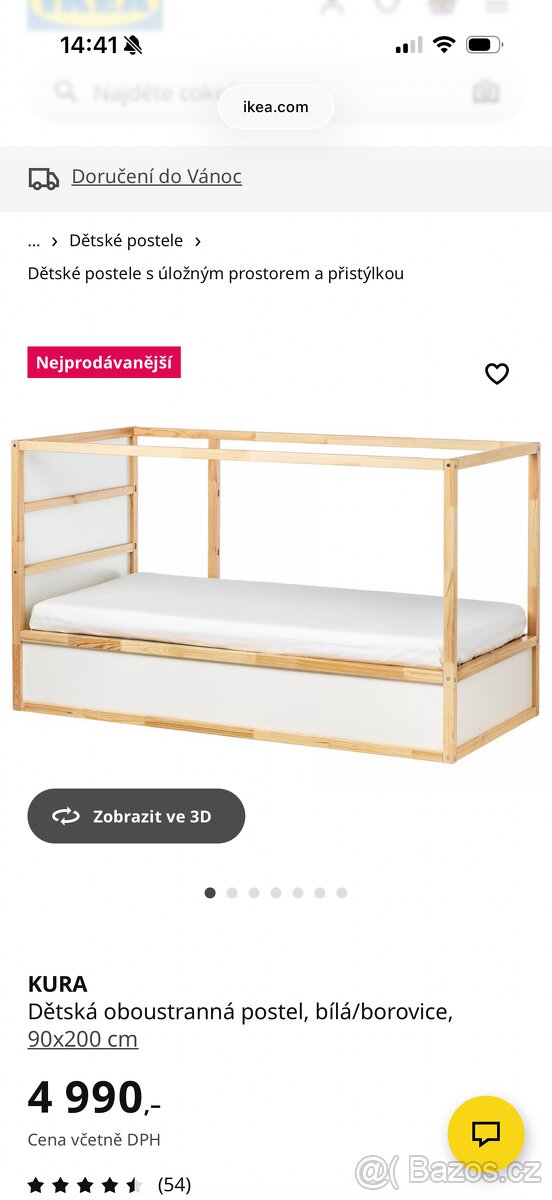 Dětská postel Ikea Kura - 3