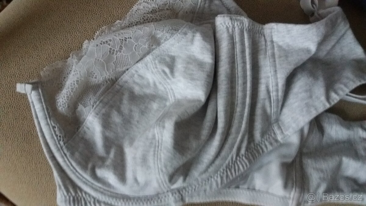DÁMSKÉ PRÁDLO/ PODPRSENKA s krajkou 80-90 D/E + druhá Zdarma - 3