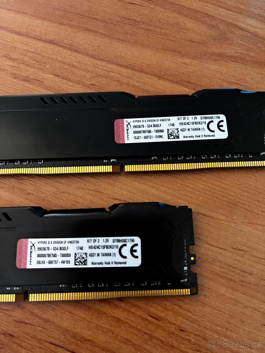 16gb RAM Kingston fury HyperX DDR4 - 3