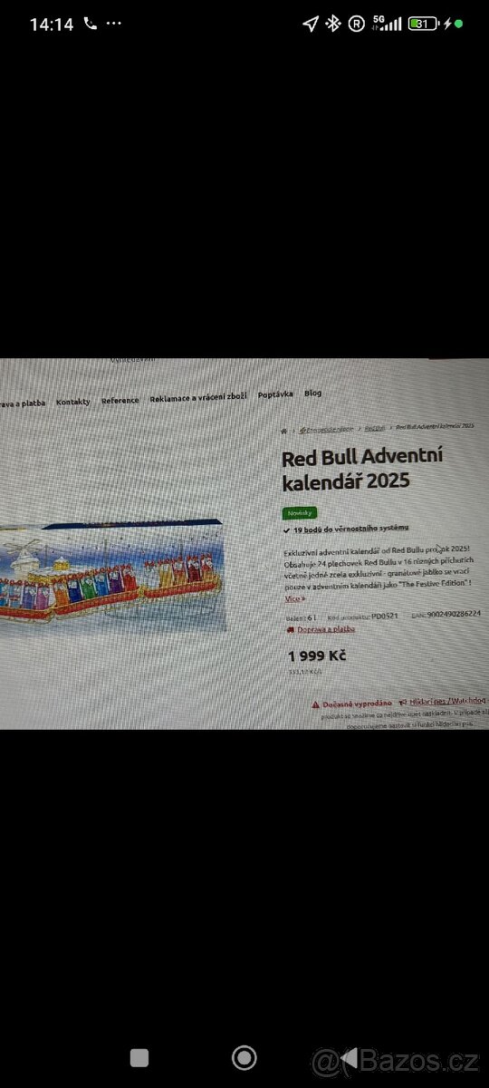 Adventní kalendář redbull - 3