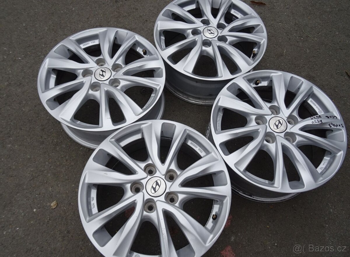 Alu disky na Hyundai, 16", 5x114.3, ET 50 ,šíře 6,5J - 3