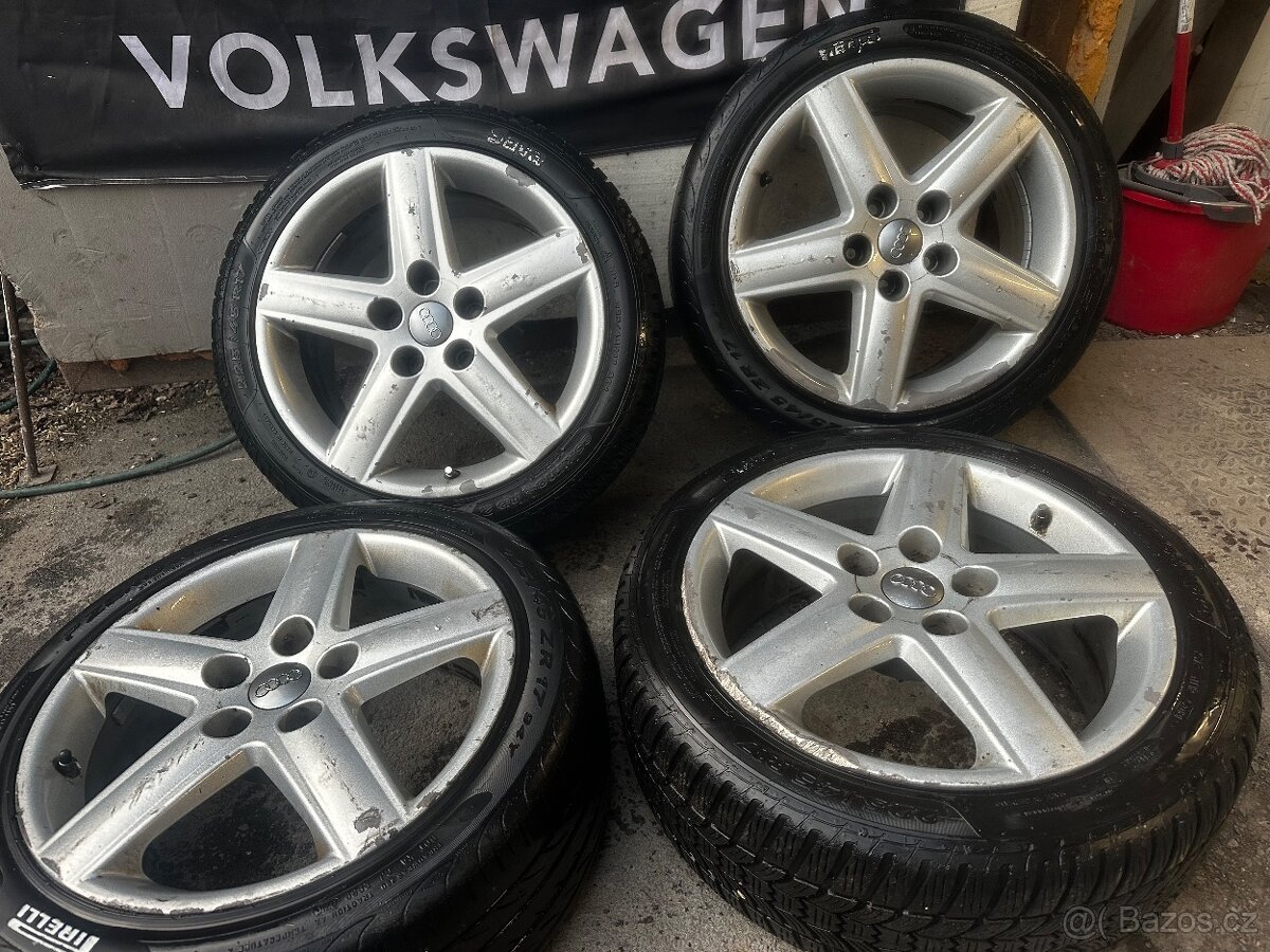 Kola s pneu 225/45r17 AUDI R17 original 5x112 7.5j - 3