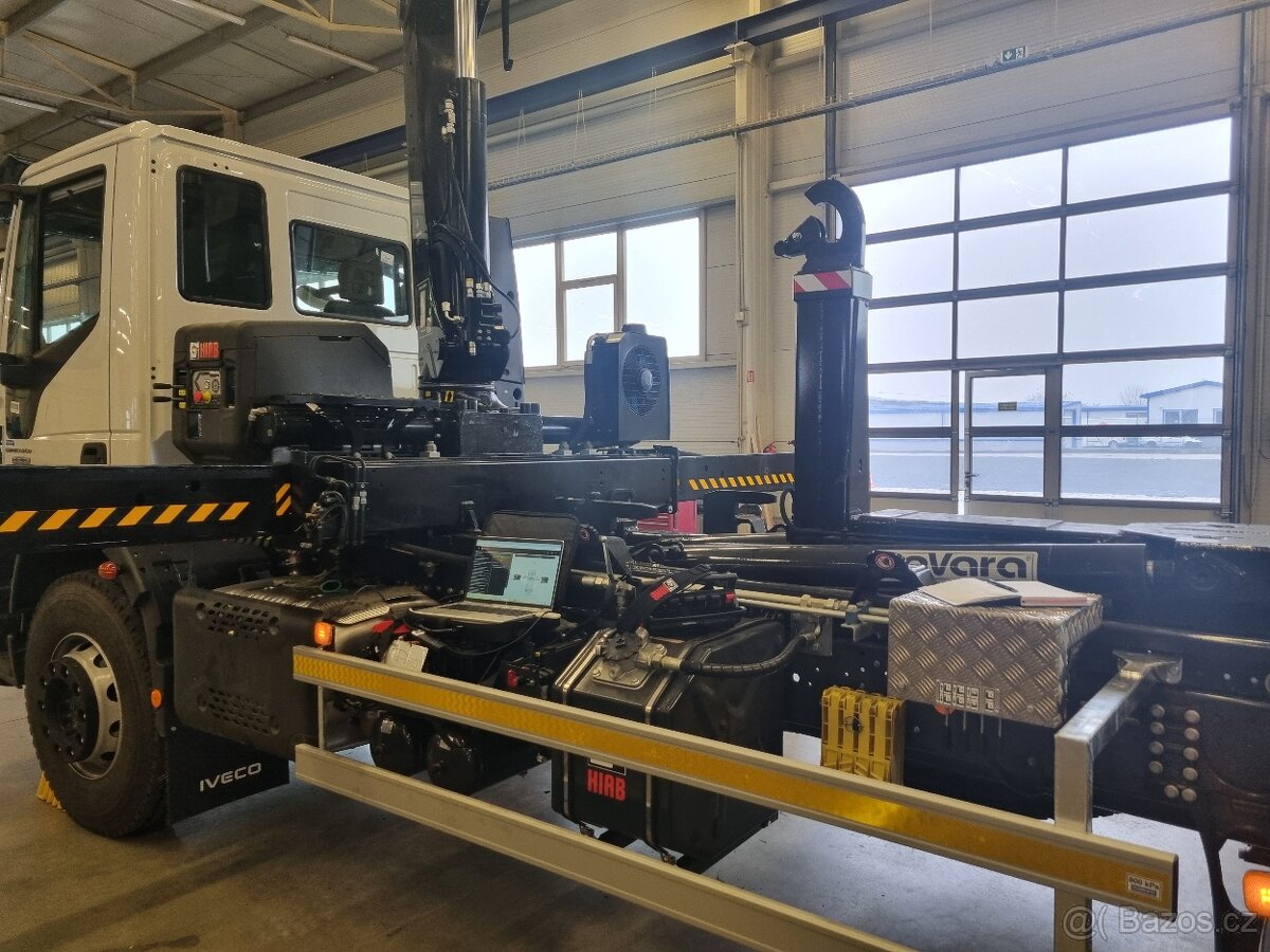 IVECO 180E28 EUROCARGO RUKA HIAB A NOSIČ KONTEJNERU 10T - 3