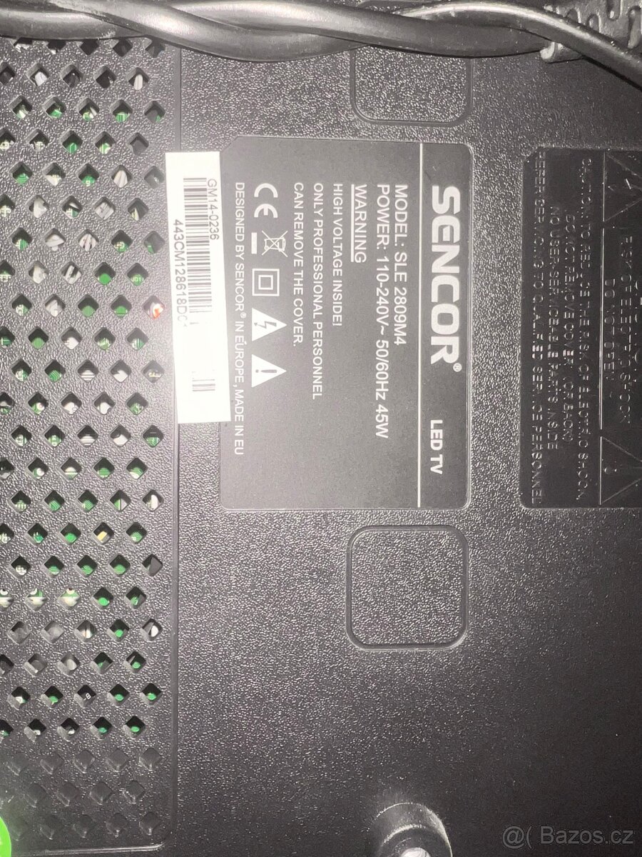 Prodám televizi Sencor SLE2809M4. - 3