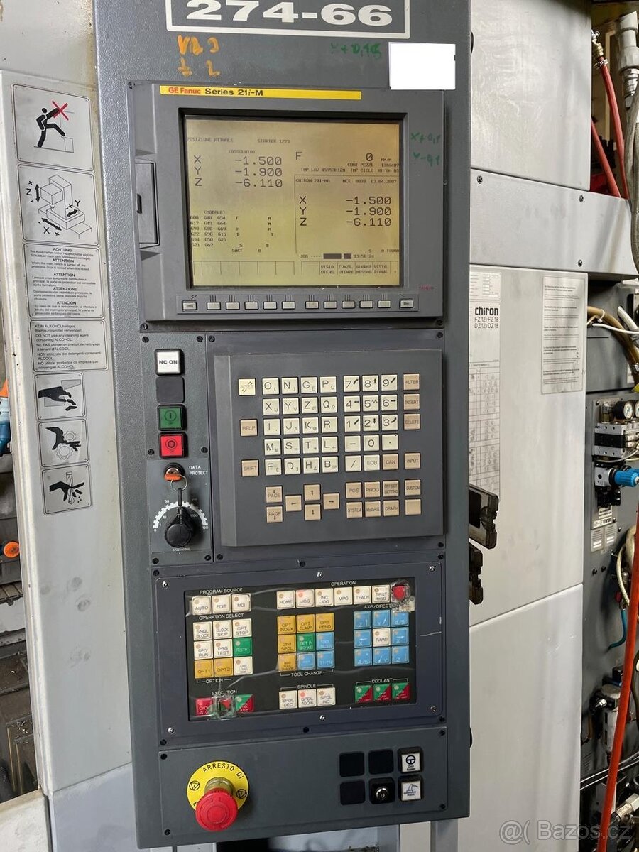 Obráběcí centrum (vertikální) Chiron FZ 12 WM (7911) - 3