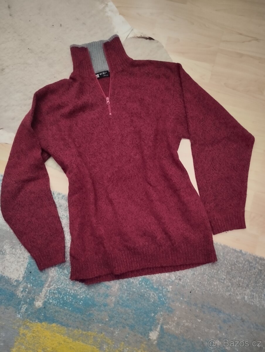 Pánský vlněný svetr vel. L - 3