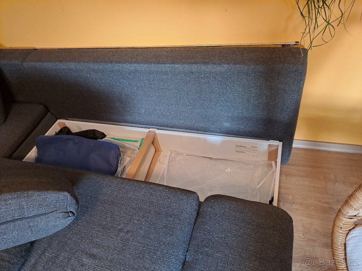 Rohový gauč s taburetem - rezervováno - 3