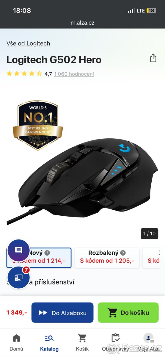 Nová herní mýš Logitech G502 Hero - 3
