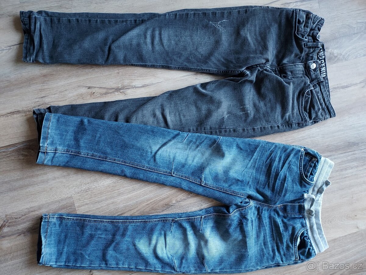 Zateplené rifle 146-158, Takko, H&M - 3