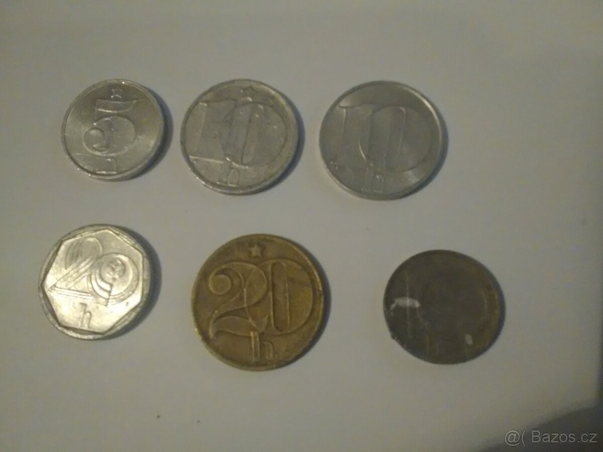 Prodám mínce ČSSR,ČSFR ,ČR - 3