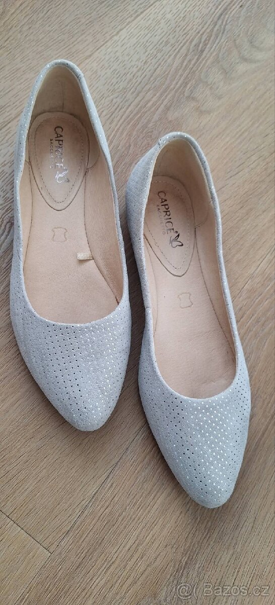 Celokožené dámské baleríny CAPRICE vel 37 - 3