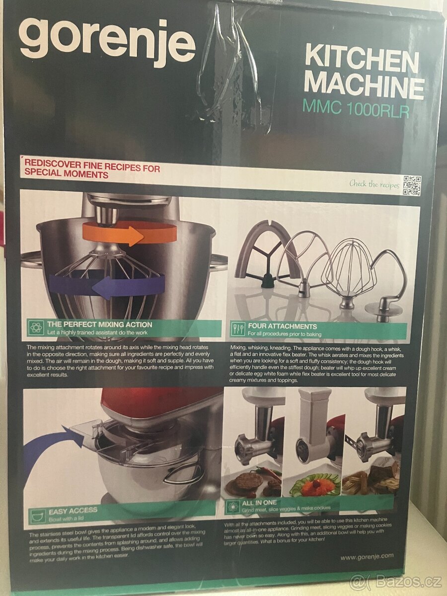 Kuchyňský robot GORENJE MMC1000RLR - 3