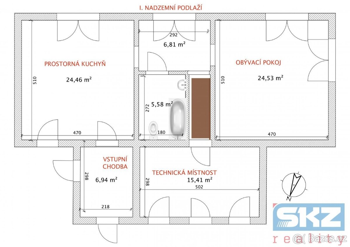 Rodinný dům 6+kk se zahradou v Jiříkově, okr. Děčín - 3
