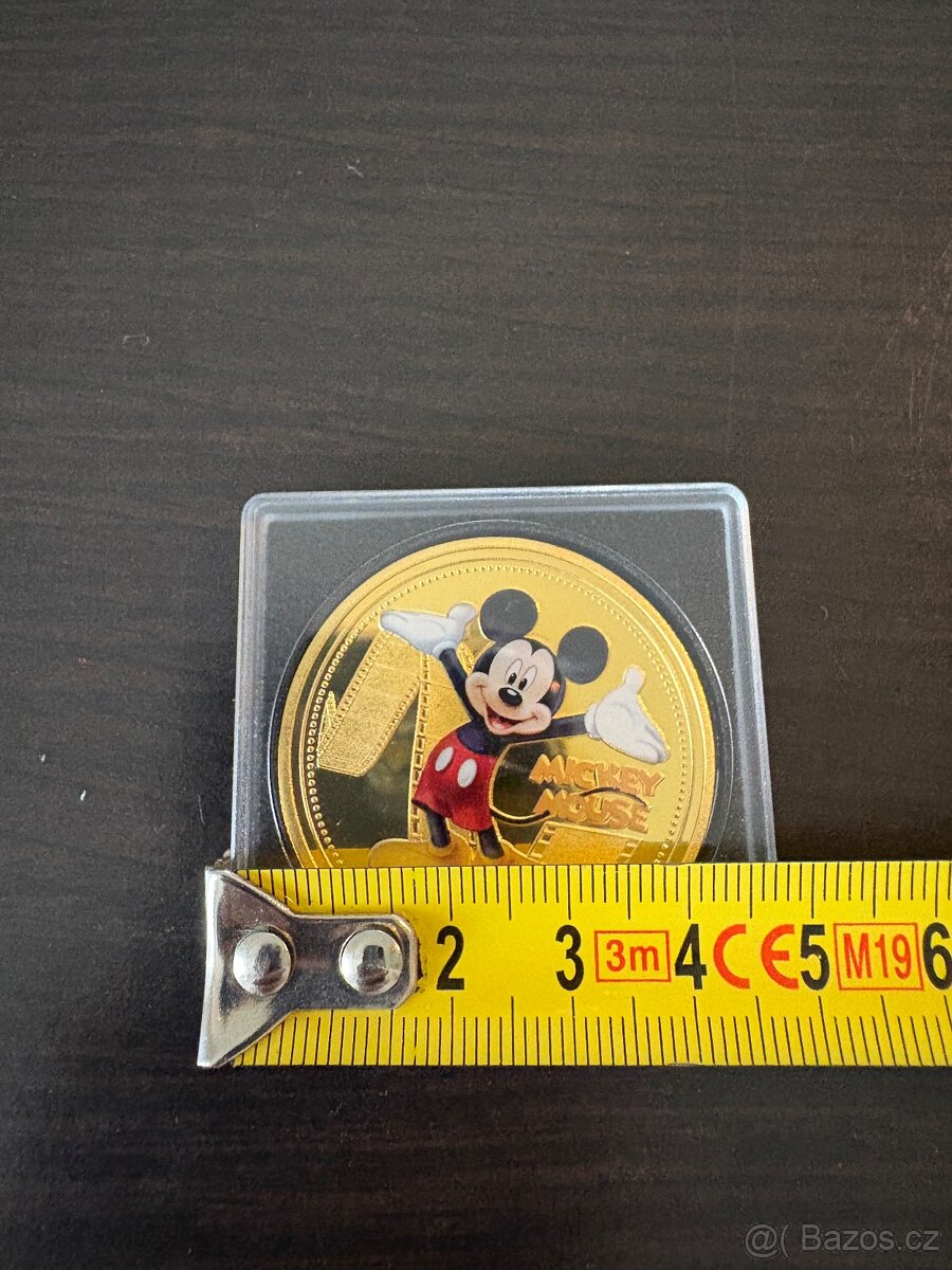 Prodám kovovou minci Mickey Mouse (suvenýr) Ideální dárek - 3