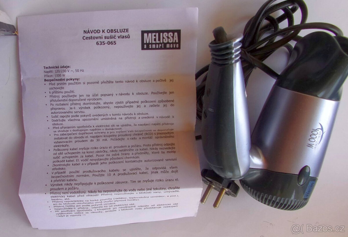 Skládací cestovní fén na vlasy - 3