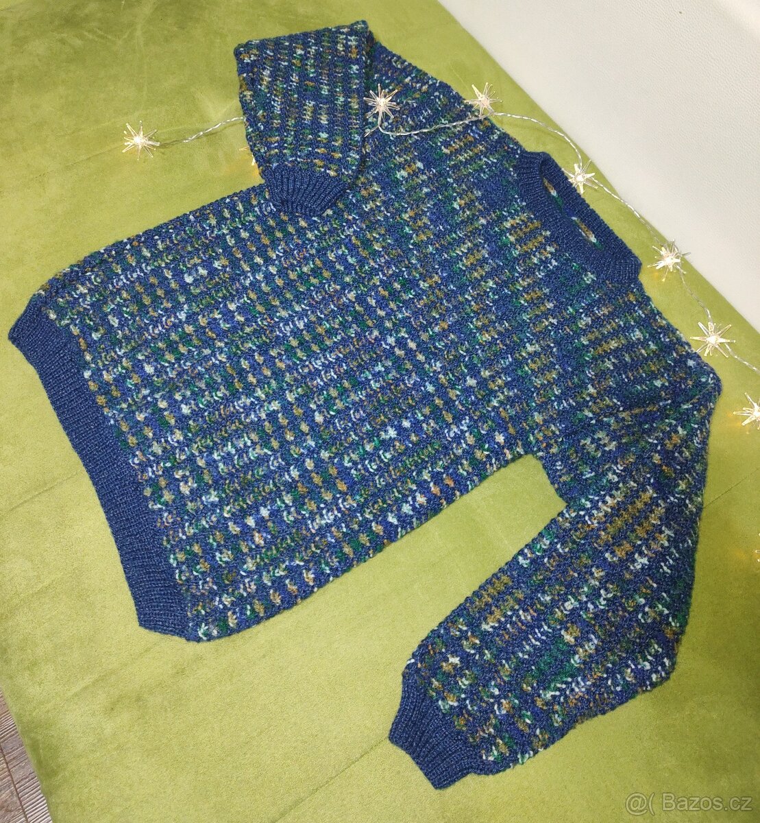 RUČNĚ pletený svetr - 3
