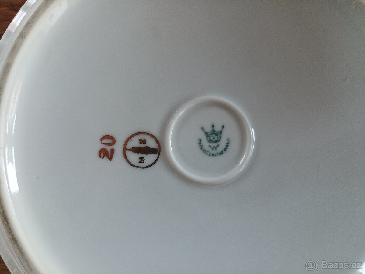 STAROŽITNÁ ART DECO PORCELÁN TERINA KMP BYSTŘÍCE - 3