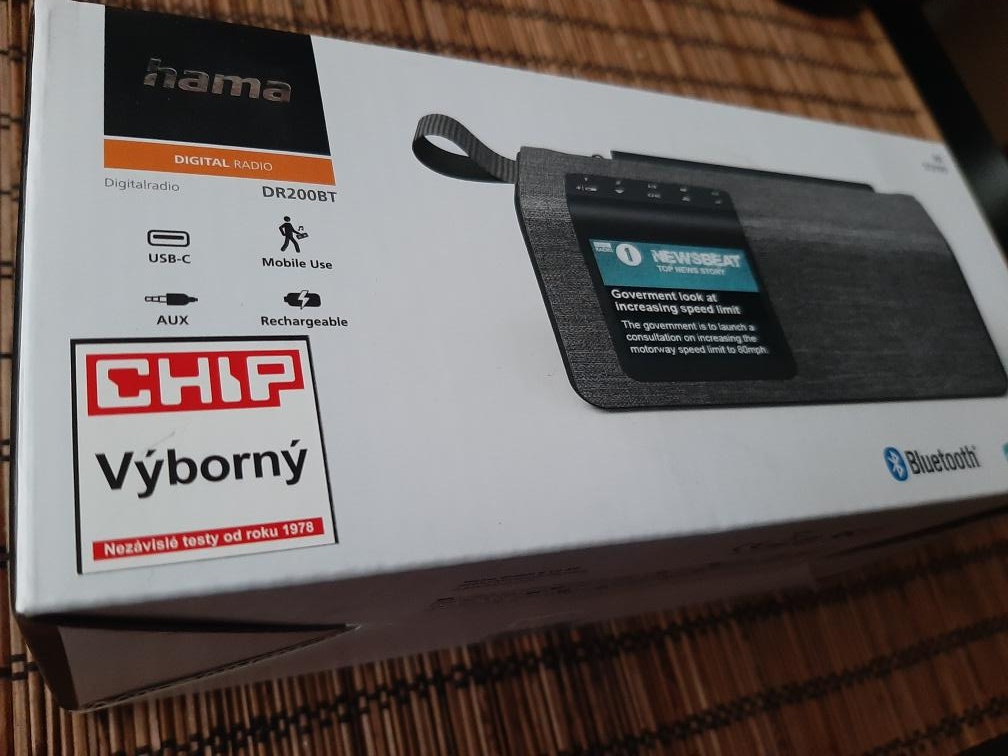 Hama DR200BT digitální rádio DAB, DAB+, FM, LCD displej - 3