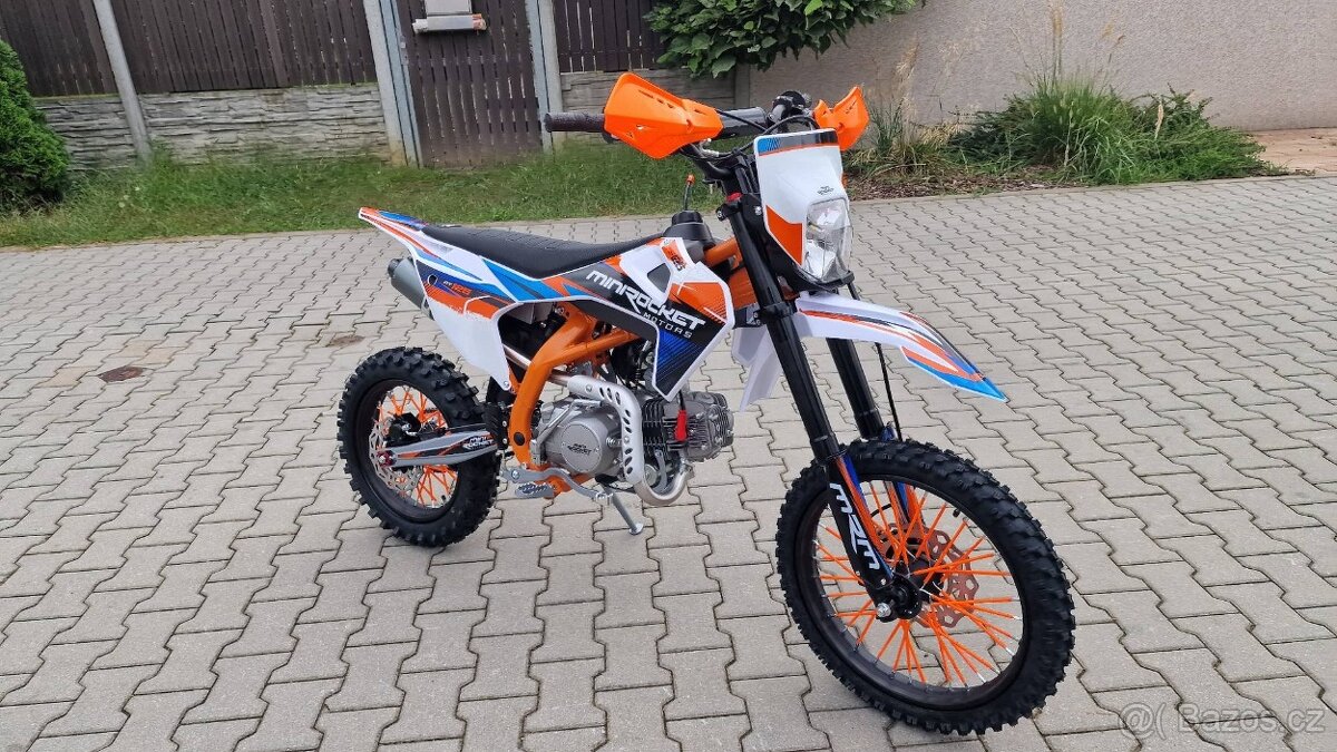 Pitbike DT125 17/14, světlo, el startér, řazení se spojkou, - 3