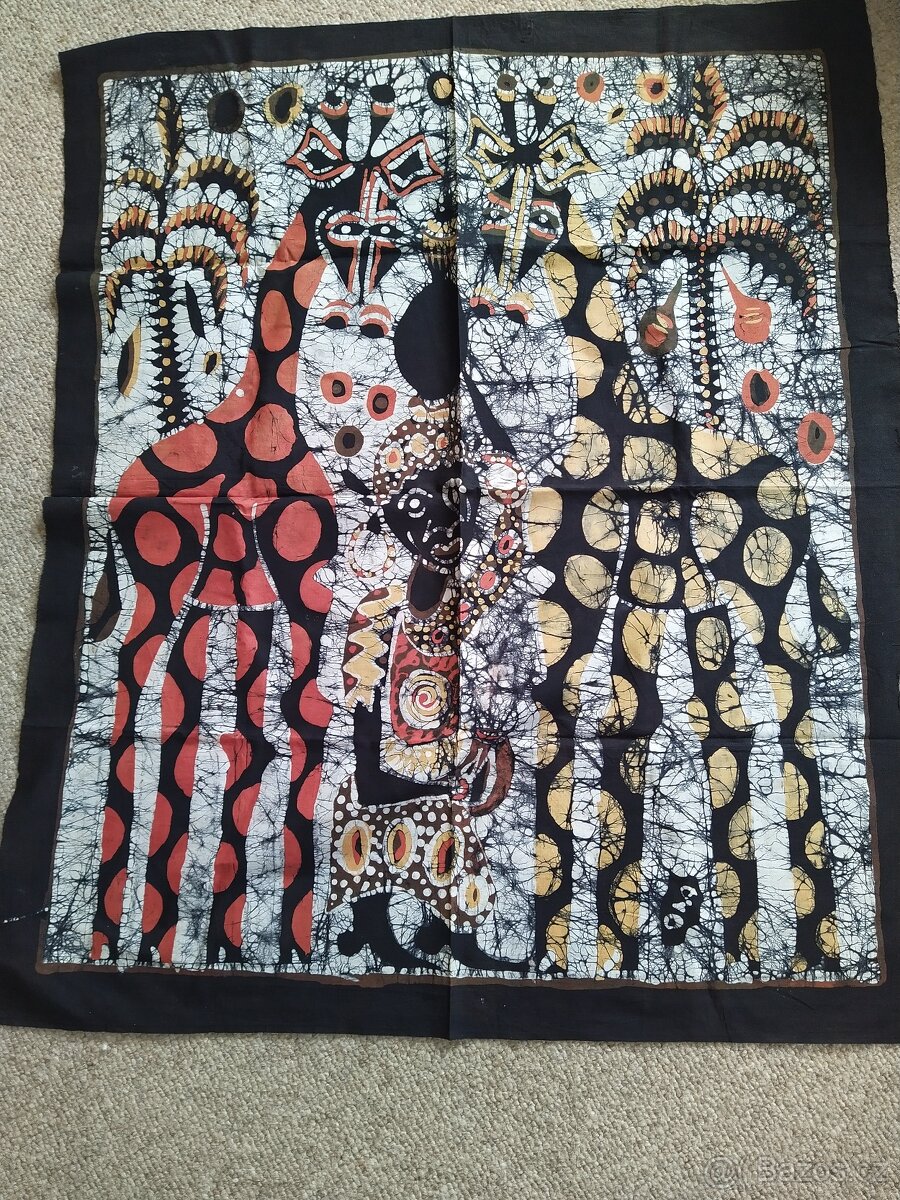 Textilní obrazy z Nigerie - 3