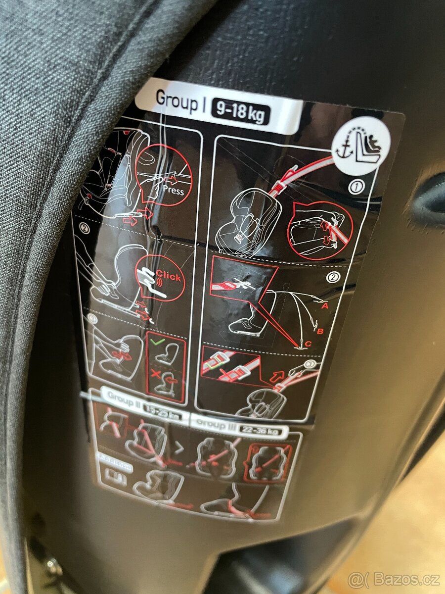 isofix autosedačka Kinderkraft 9-36kg - 3