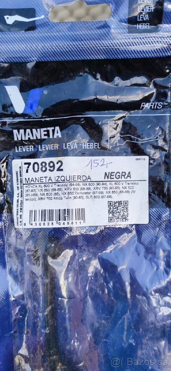 Prodám páčku Honda - 3
