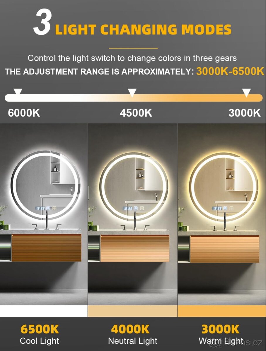 Zrcadlo do koupelny 60x60 - 3