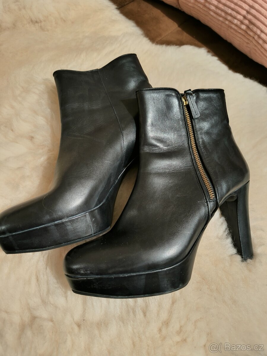 Celokožené polokozačky 41 - 3