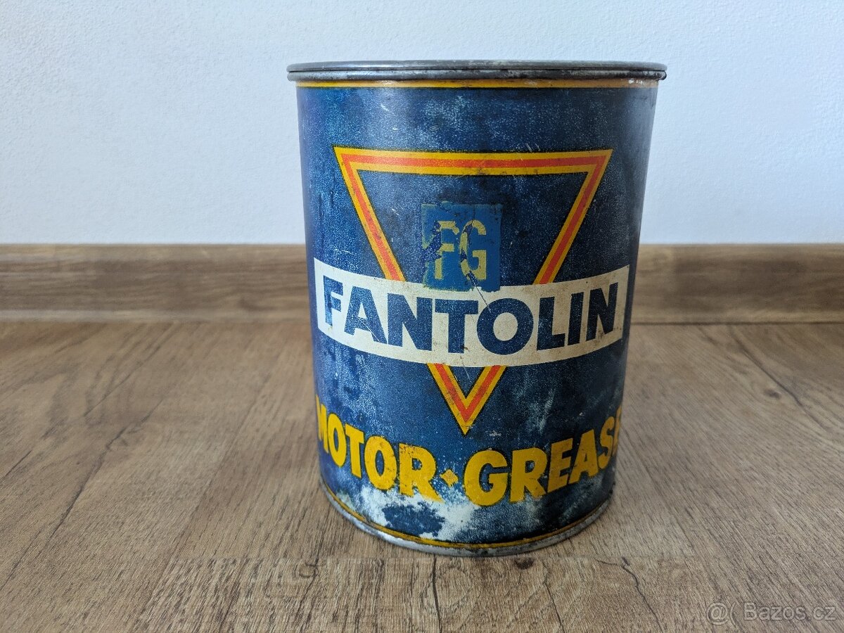 Stará plechovka Fantolin Motor Grease - ORIGINÁL - 3