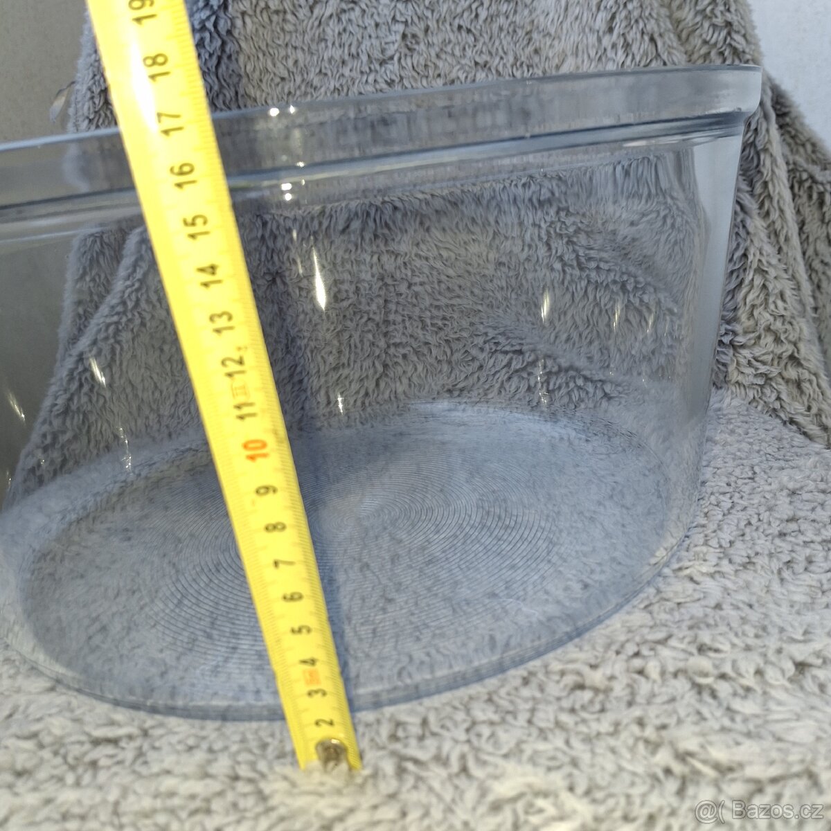 Velká skleněná doza - poklop š 33 x v 17 - 3