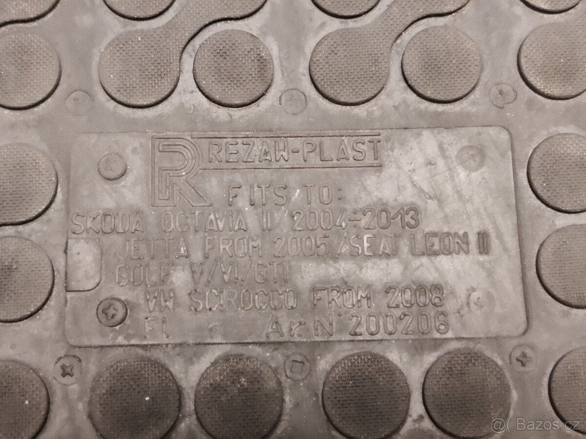 Gumové autokoberce (predné), Škoda Octavia II (2004-2013) - 3