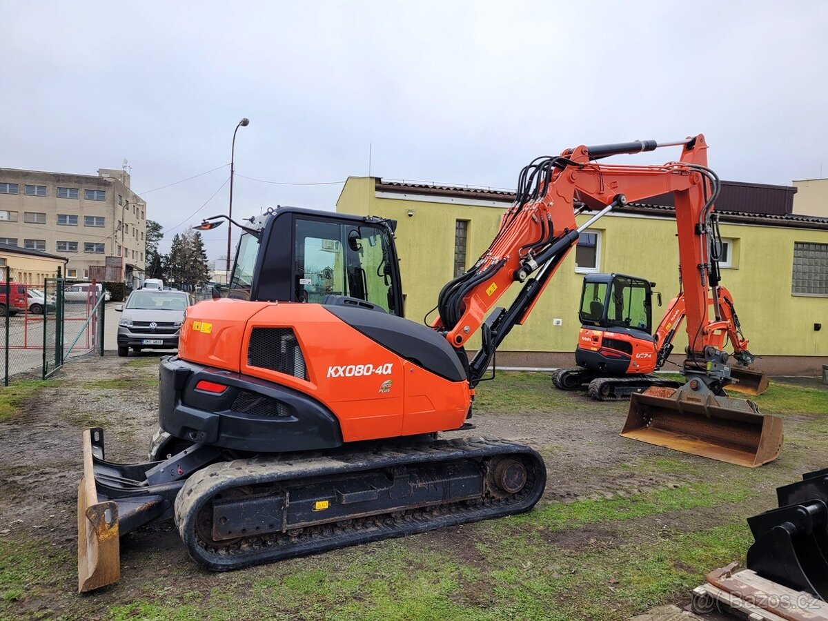 minibagr Kubota KX 080-4, dělené rameno - 3