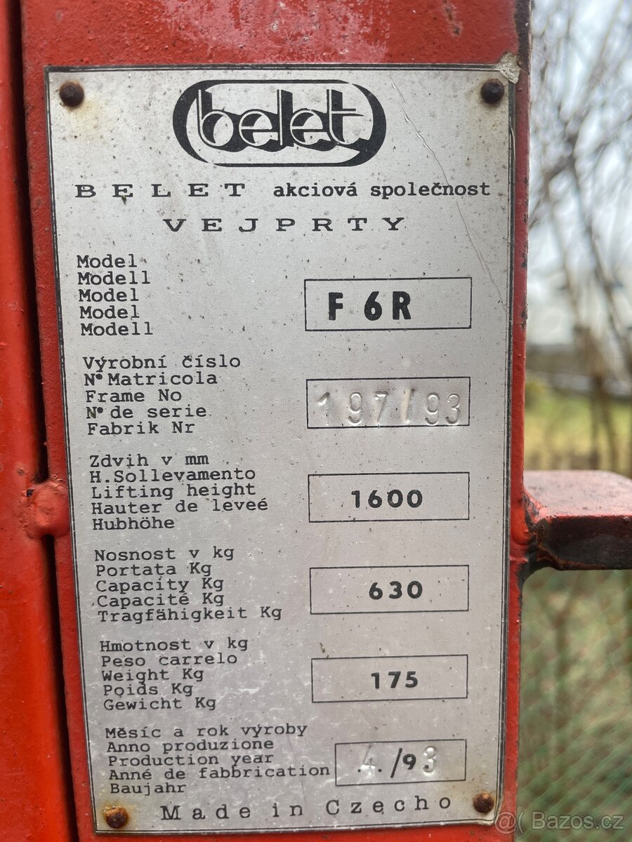 Vysokozdvižný vozík paletovaci - 3