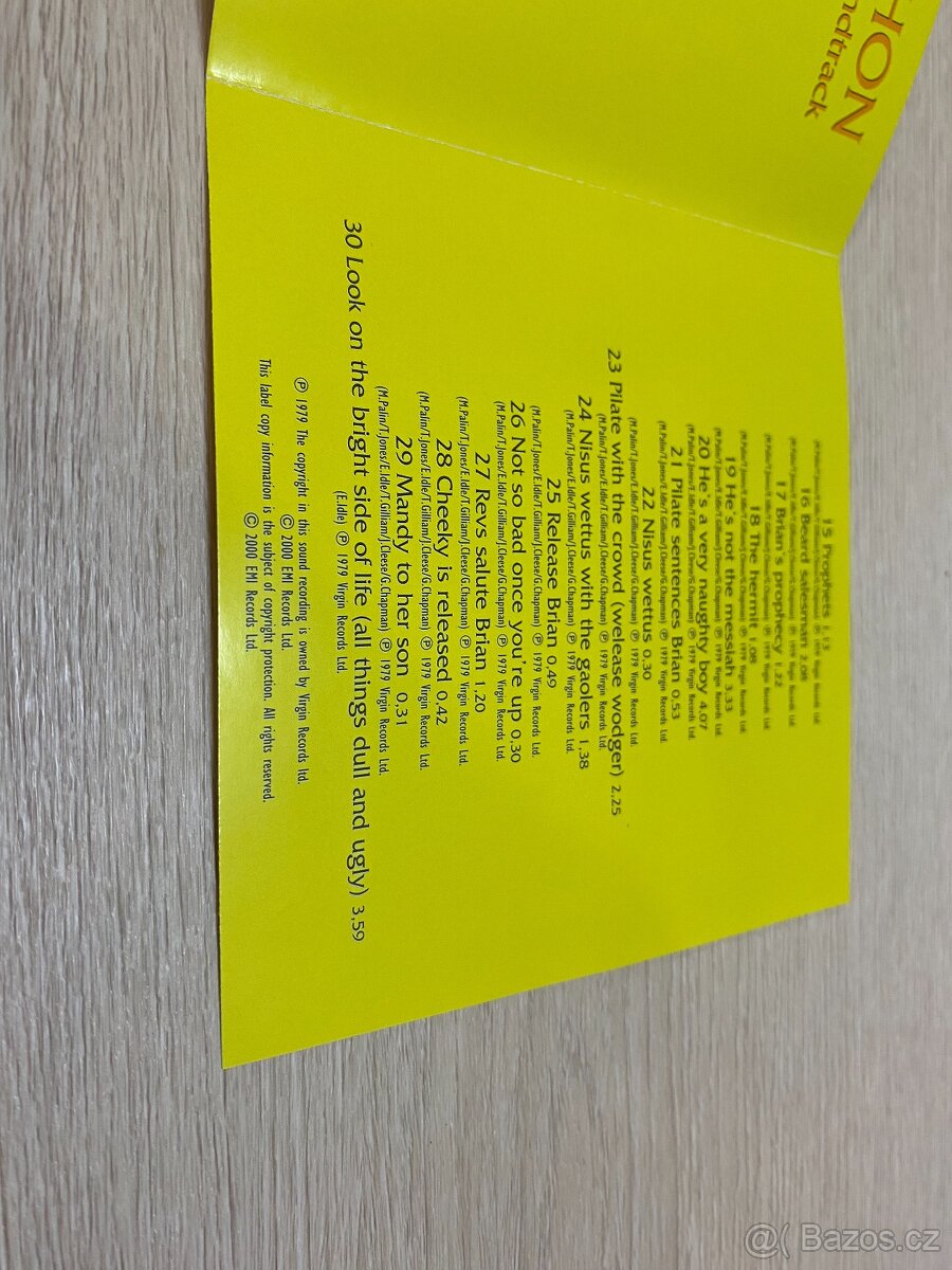 MONTY PYTHON: "Monty Python - Život Briana", 1979, RE 2000 - 3