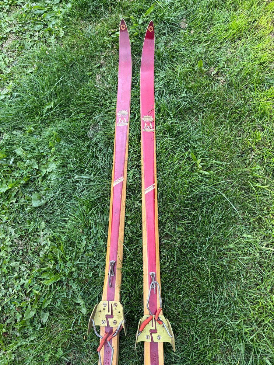 Retro dřevěné lyže - 3
