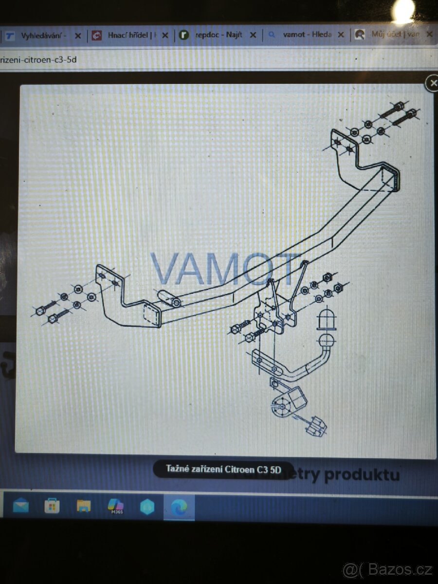 Citroen C3 - nové tažné zařízení s elektroinstalaci - 3
