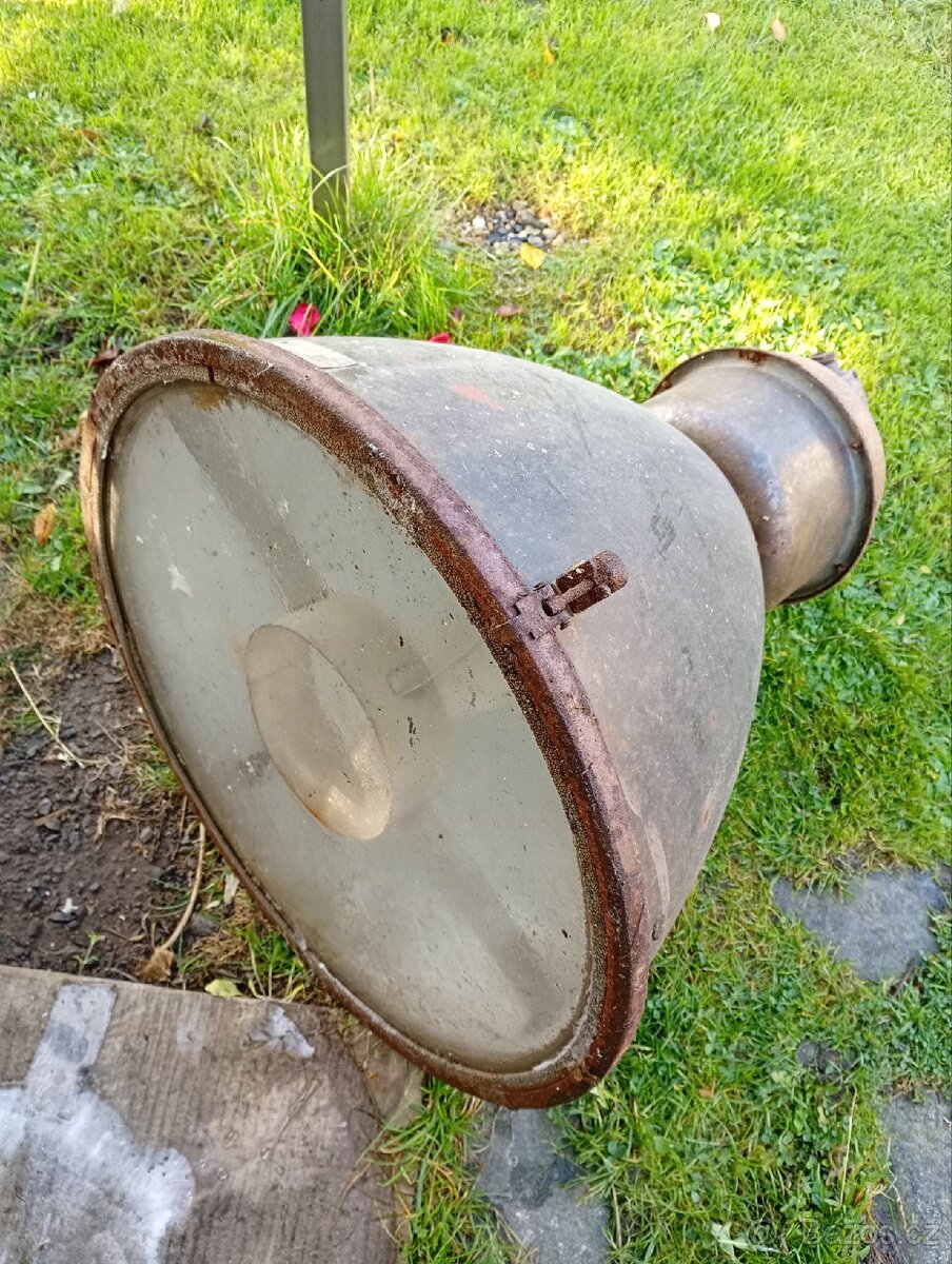 Staré Velké Industriální Tovární Lampy - 3
