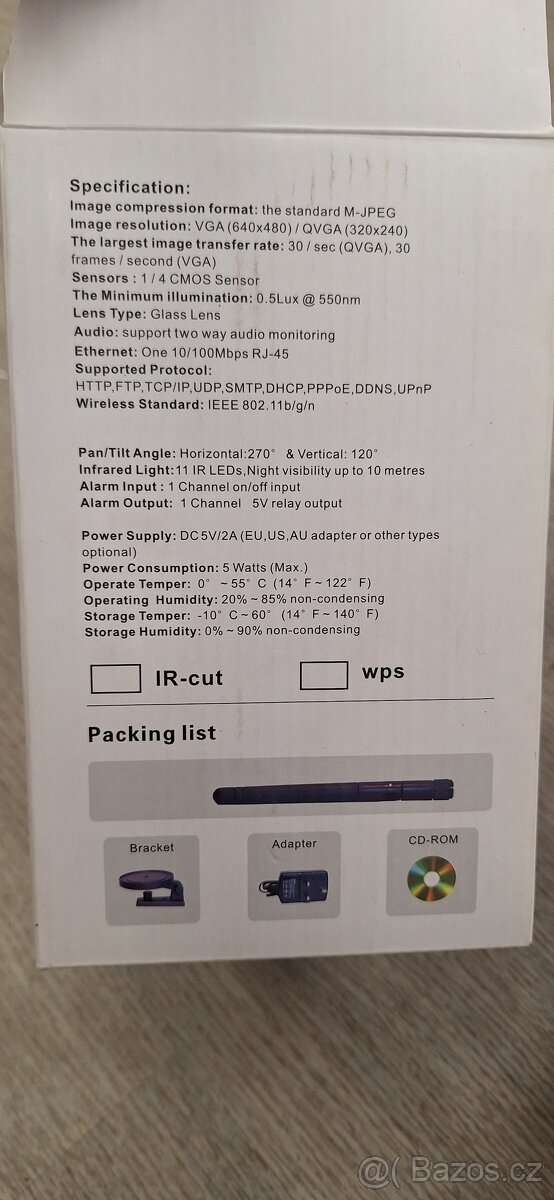 IP kamera WIF/IR LED IR Night Vision - 3