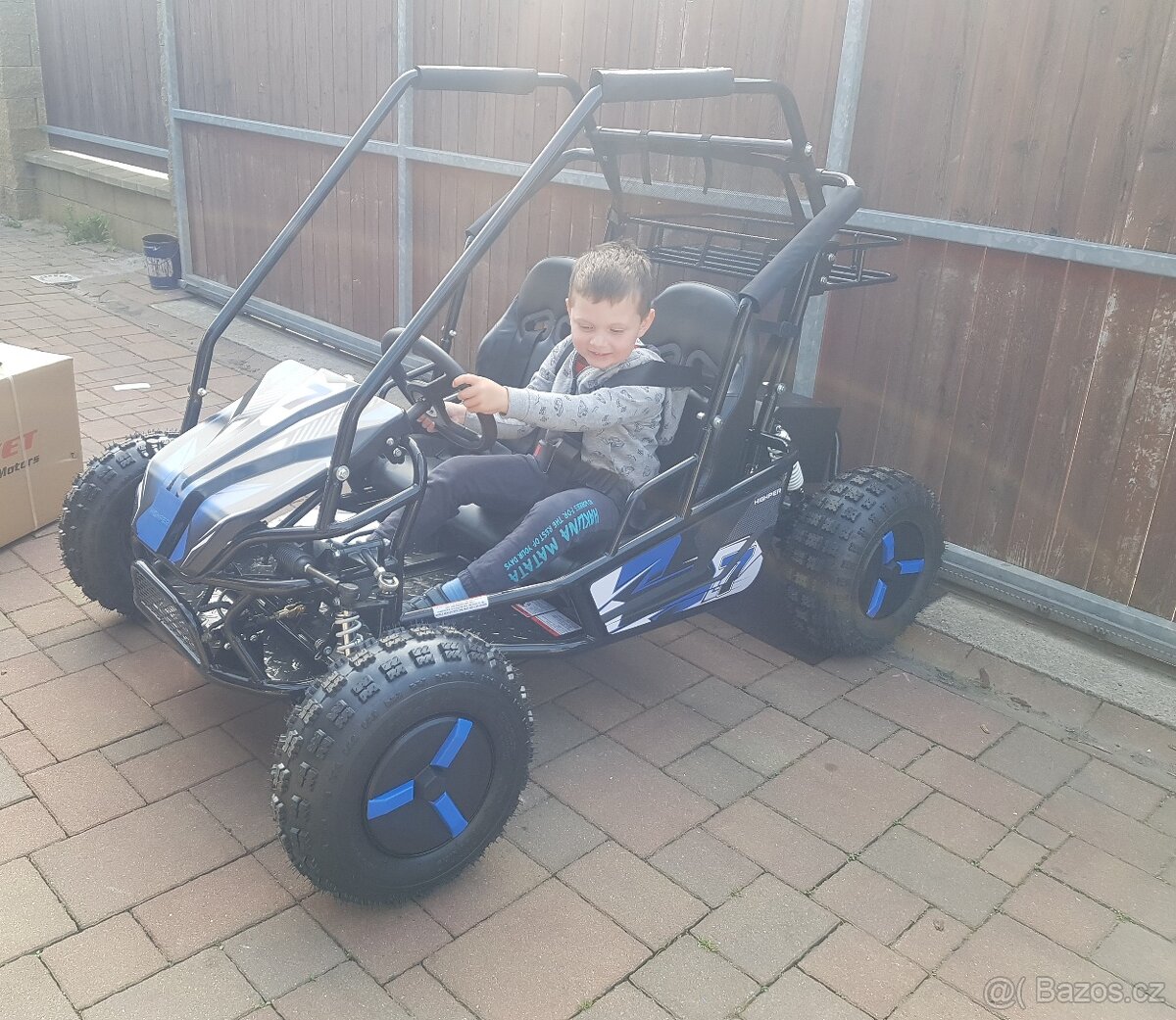 Dětská Bugina akumulátorová ECOBuggy až 2500W 60V 20Ah modrá