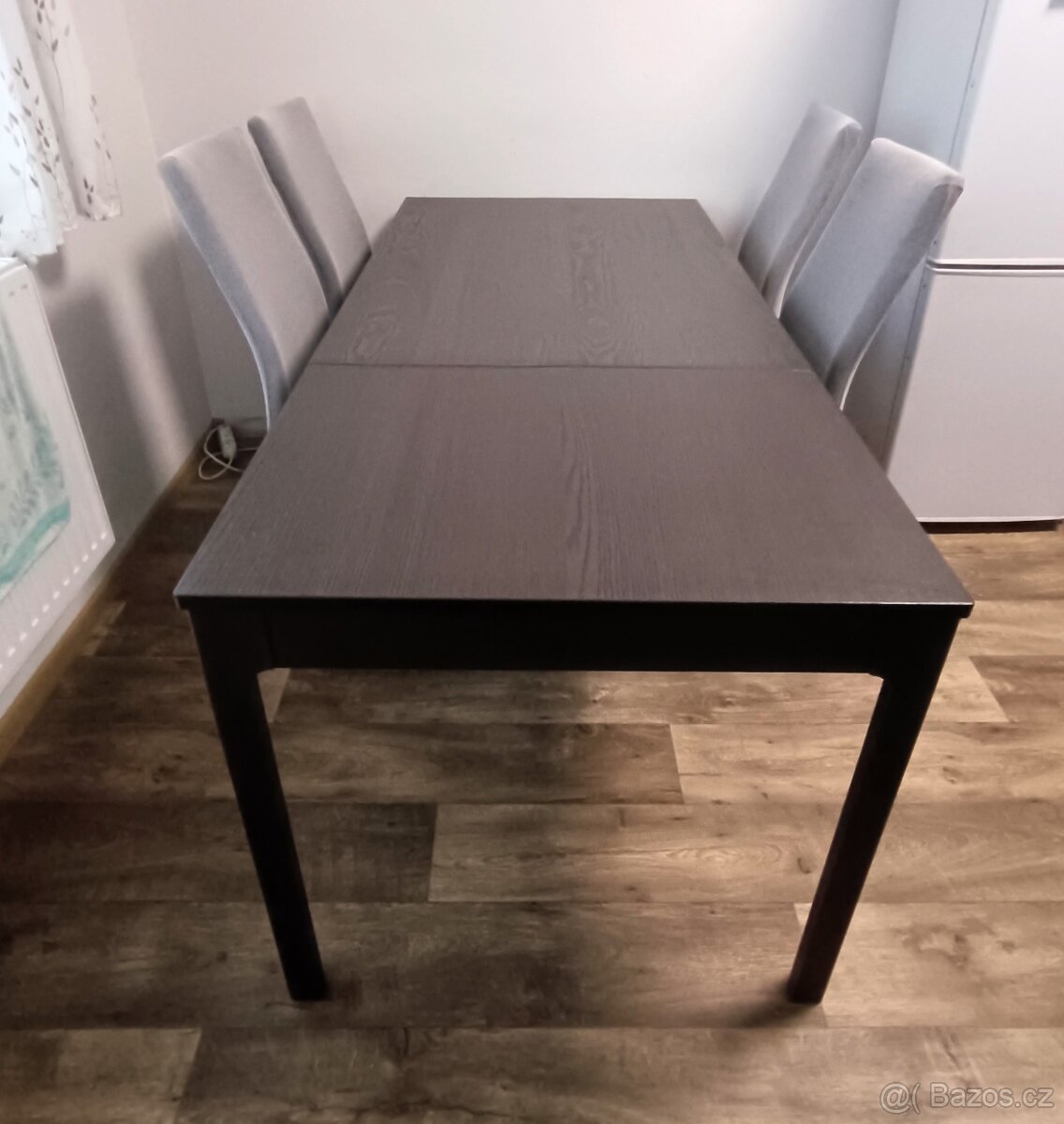 Rozkládací jídelní stůl, dřevo, - stav nového. - 3