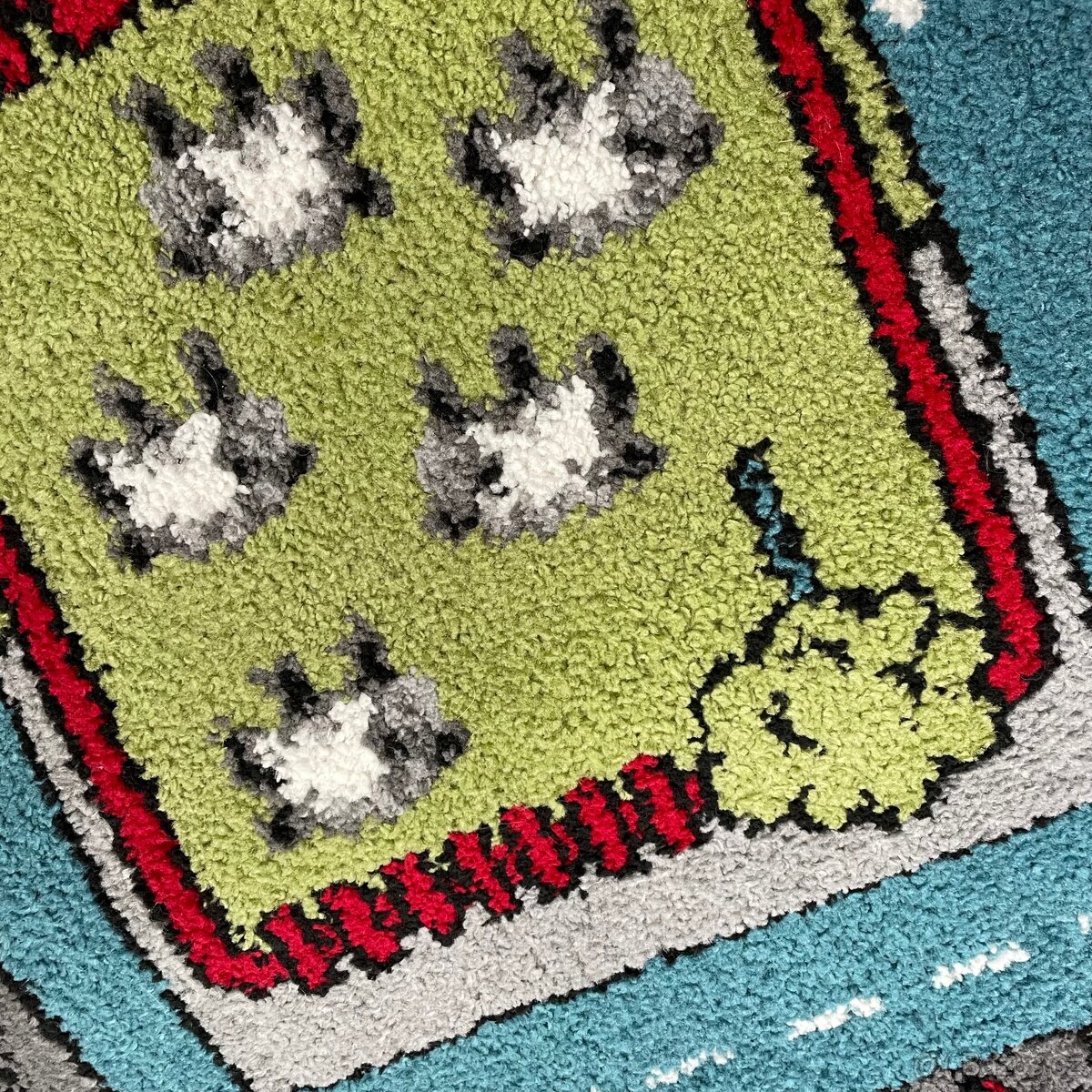 Dětský jemný koberec silnice 230 x 160 cm - 3