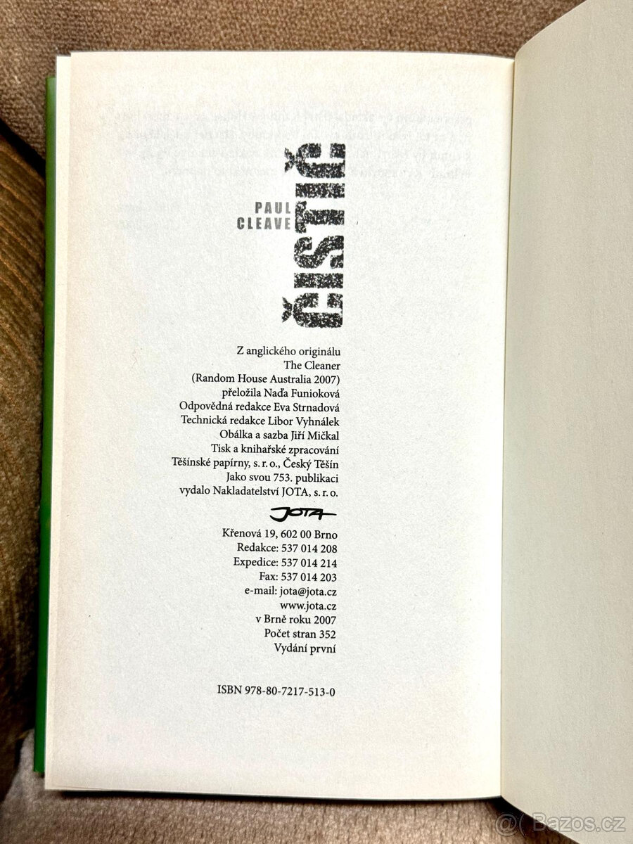 Čistič (Paul Cleave) - 3