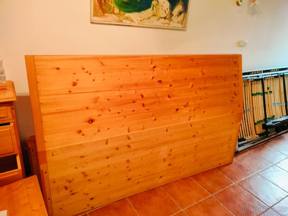 Dřevěná postel z masivu + el. rošty - 3