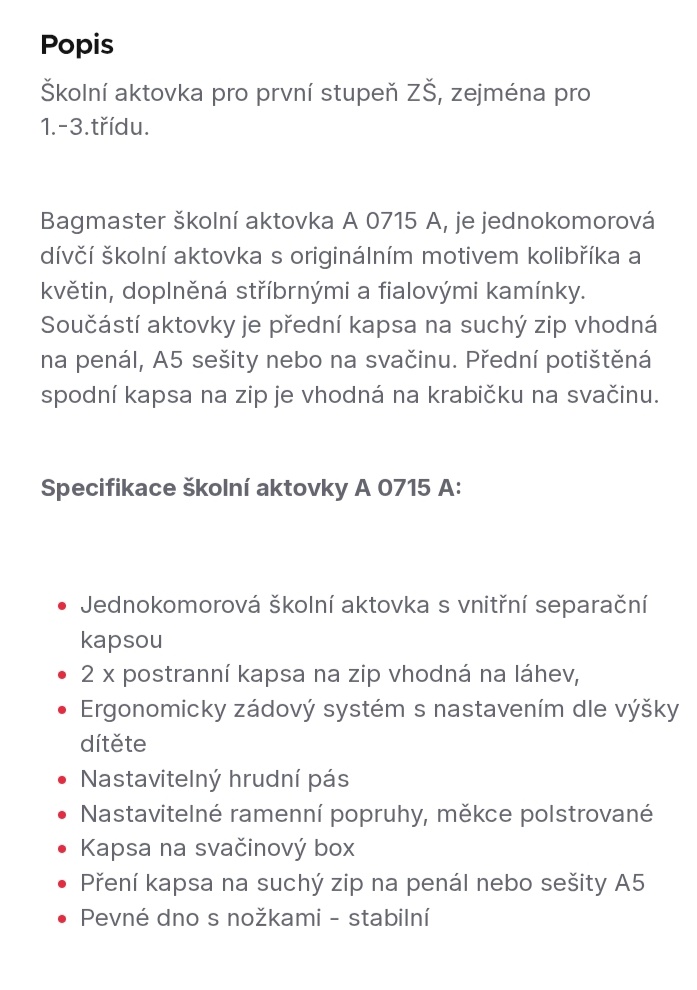 Školní aktovka 1-3 třída - 3