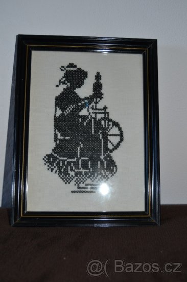 RUČNĚ vyšívané obrázky - VELMI CENNÉ - 3